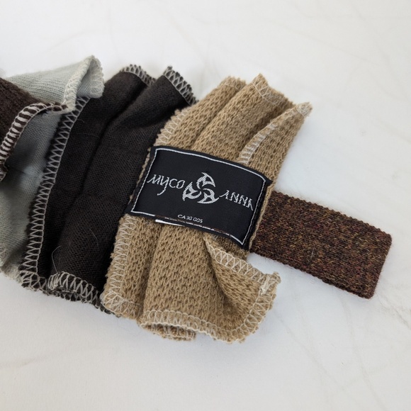 Myco Anna Scarf Deconstructed Long Warm Fall Neutral Earthy - Picture 5 of 10